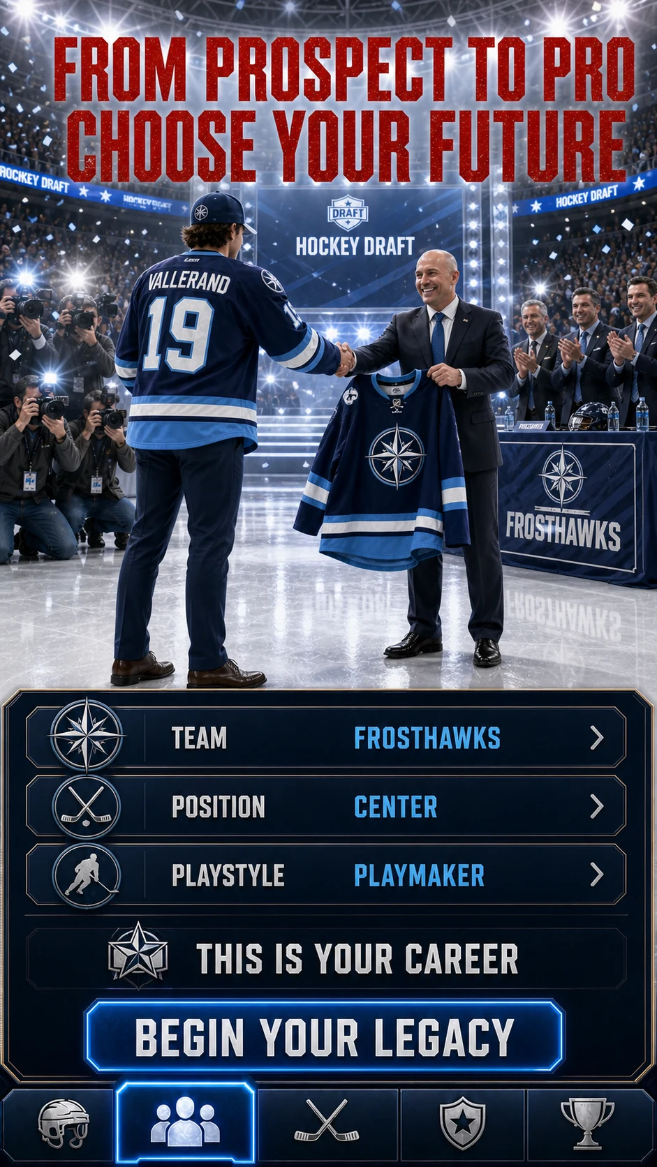 Hockey Star : Rookie to MVP screenshot