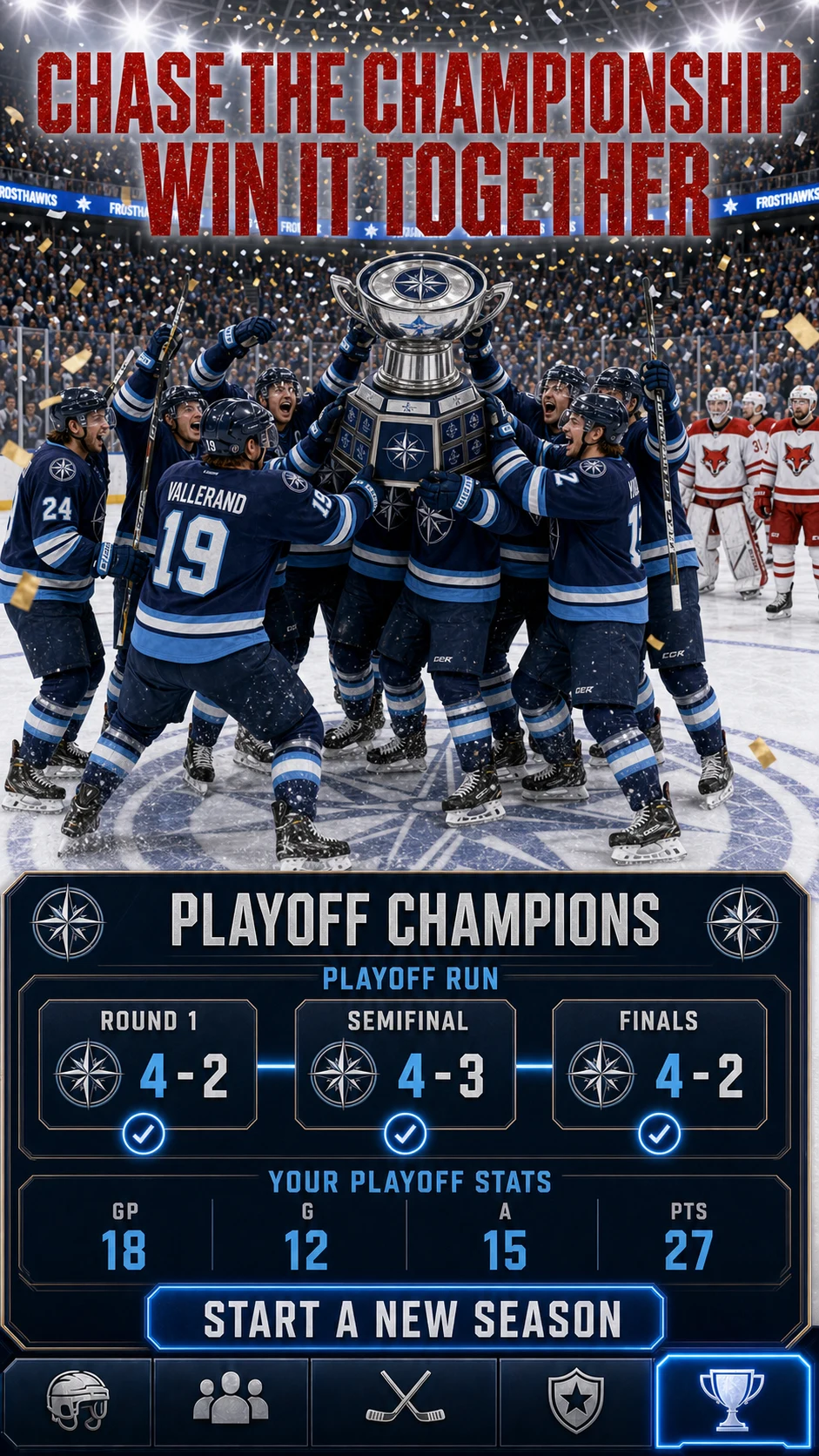 Hockey Star : Rookie to MVP screenshot