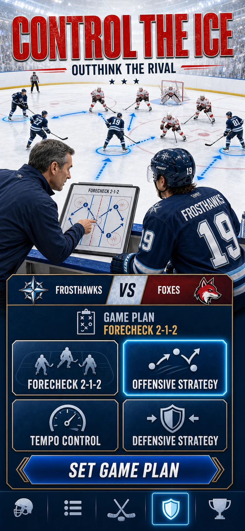 Hockey Star : Rookie to MVP screenshot